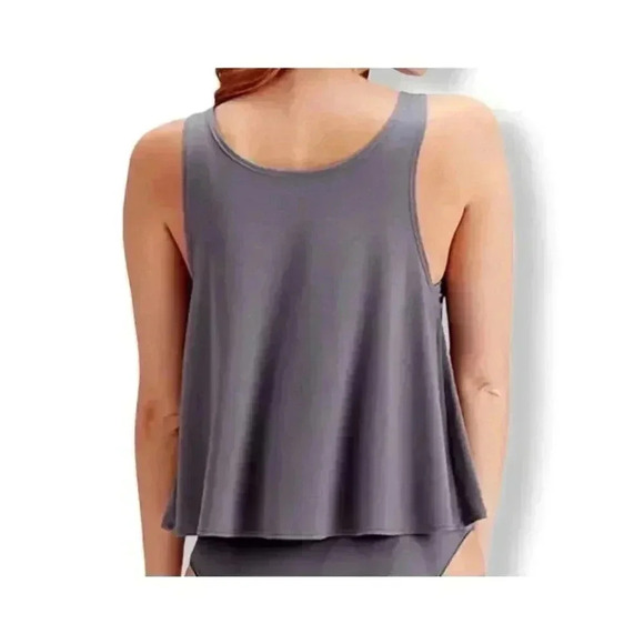 Pretty Polly Women's Botanical Lace Tank, Grey - Picture 3 of 3